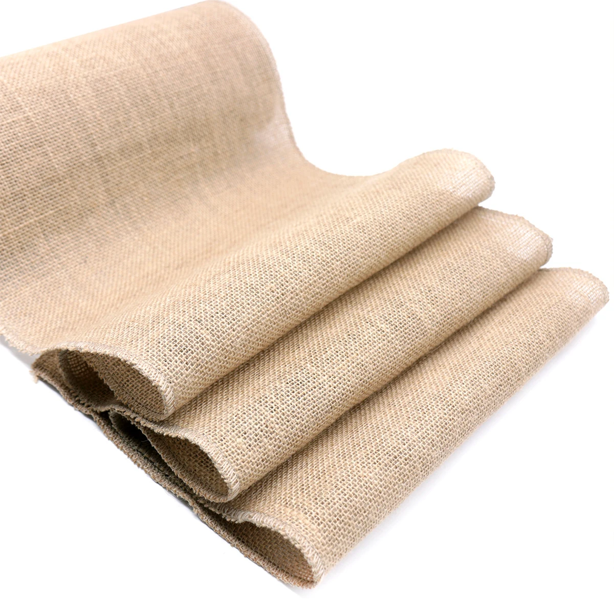 Jute Burlap Linen Table Runner Vintage Natural Hessian Khaki Table Runner Rustic Country Wedding Christmas Decoration for Home