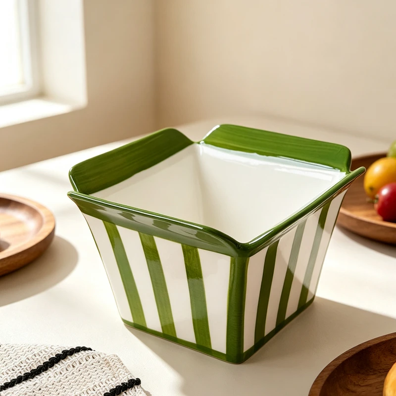 6‑Inch Tableware Bowl, High Aesthetic Noodle Ramen Bowl, Fruit Salad Luosifen Bowl, Oven Safe Ceramic Baking Bowl