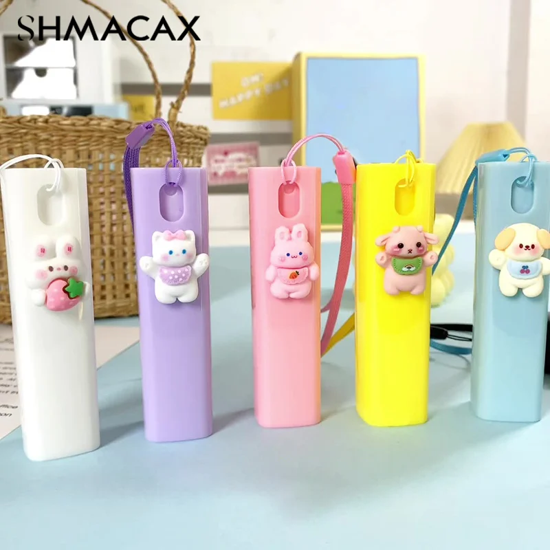 Cartoon Rectangular Tube Fragrance Spray Bottle Portable Travel Dispensing Bottle With String Perfume Spray Bottle Container