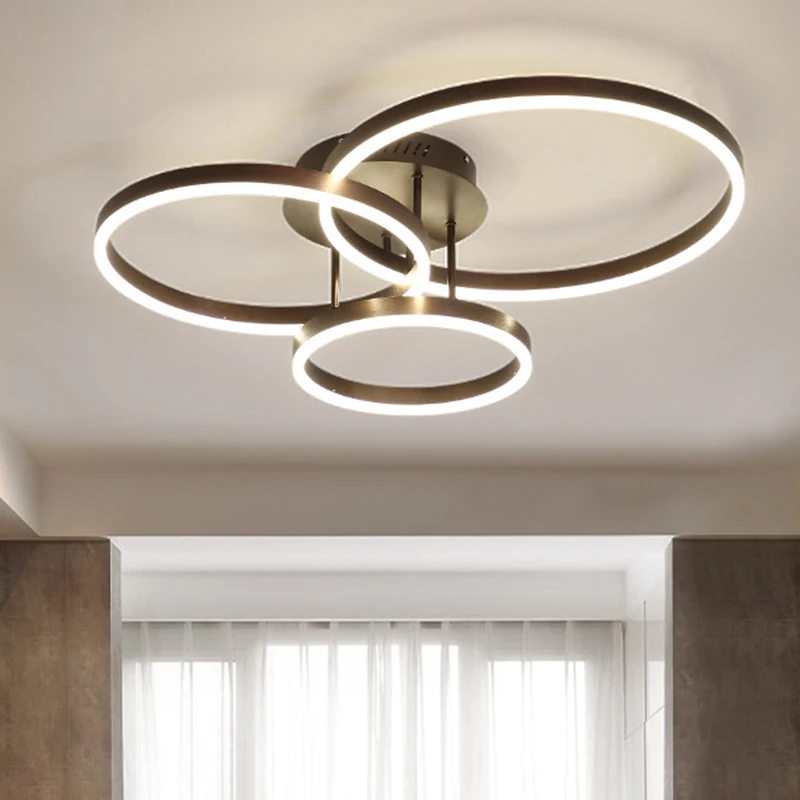 Lámpara led nórdica para decoración del hogar, salón, dormitorio, luces de techo para habitación, lámparas para sala de estar, lámparas de iluminación interior