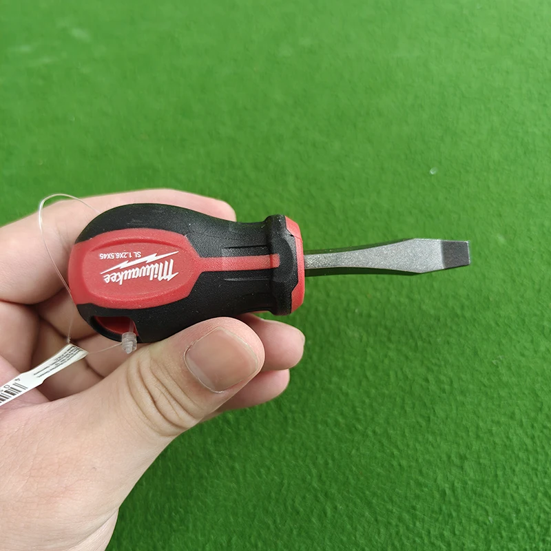 Milwaukee 4932471787/4932471780 Tri-Lobe Grip Stubby Screwdriver Set PH2 x 45mm/SL 1.2x6.5x45mm