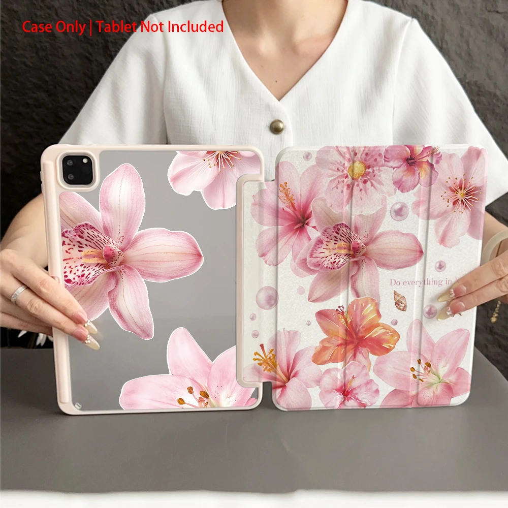 Capa para Samsung pad, capa dobrável para tablet compatível com Samsung para Galaxy Tab S7/S8/S9