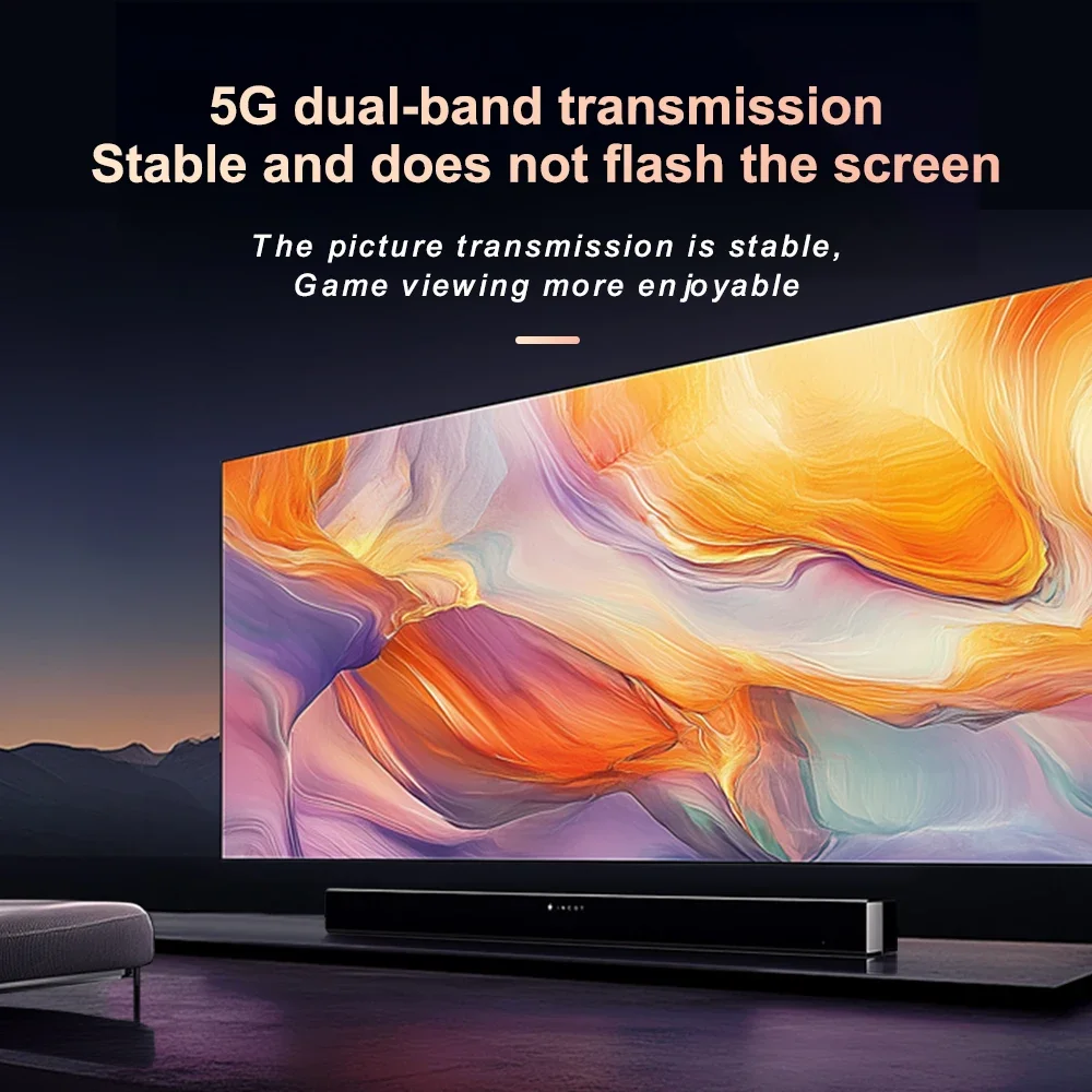 WIFI6 500M Wireless Extender The Content of Small Screen Such Tablets/Laptop/Camera Onto High-definition TV/Monitors/Projectors