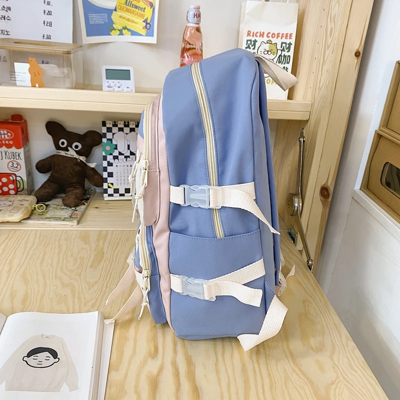 Kawaii Cotton Bookbag per adolescente zaino donna Fashion Travel Mochila Girls Cute Schoolbag Leisure Student zaino