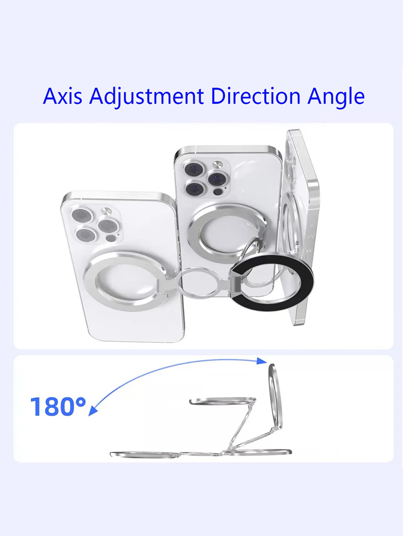 Für Tablet Magnetischer 3-Teiliger Doppelseitiger Ständer Magnetischer Saugring Handyhalter Starke Adsorption iPad-Halter Doppelseitig – Detail 7