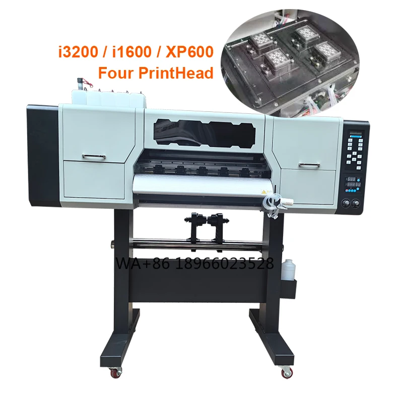 Print To Pet Film Fluorescent Color A3 60cm 4 Head Dtf Sticks Printer Four Xp600 I3200 I1600 Heads For Clothes With Oven Drying