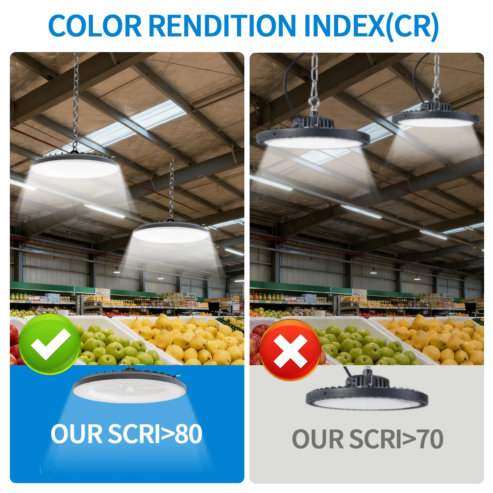 1PCS Waterproof UFO LED High Bay Light 100W 150W 200W 5000K Daylight Industrial Garage Factory High Bay Lighting Lamp