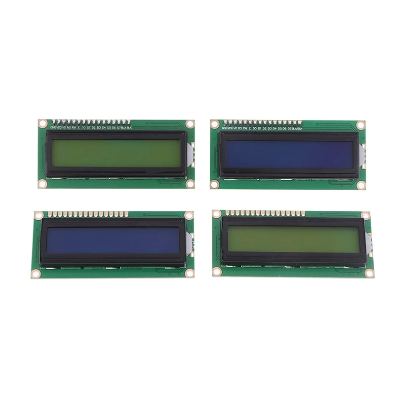 Módulo de Interface de Display LCD para Arduino, Tela Azul, Amarela, Verde, Caracteres 16x2, PCF8574T, PCF8574, IIC, I2C, 5V