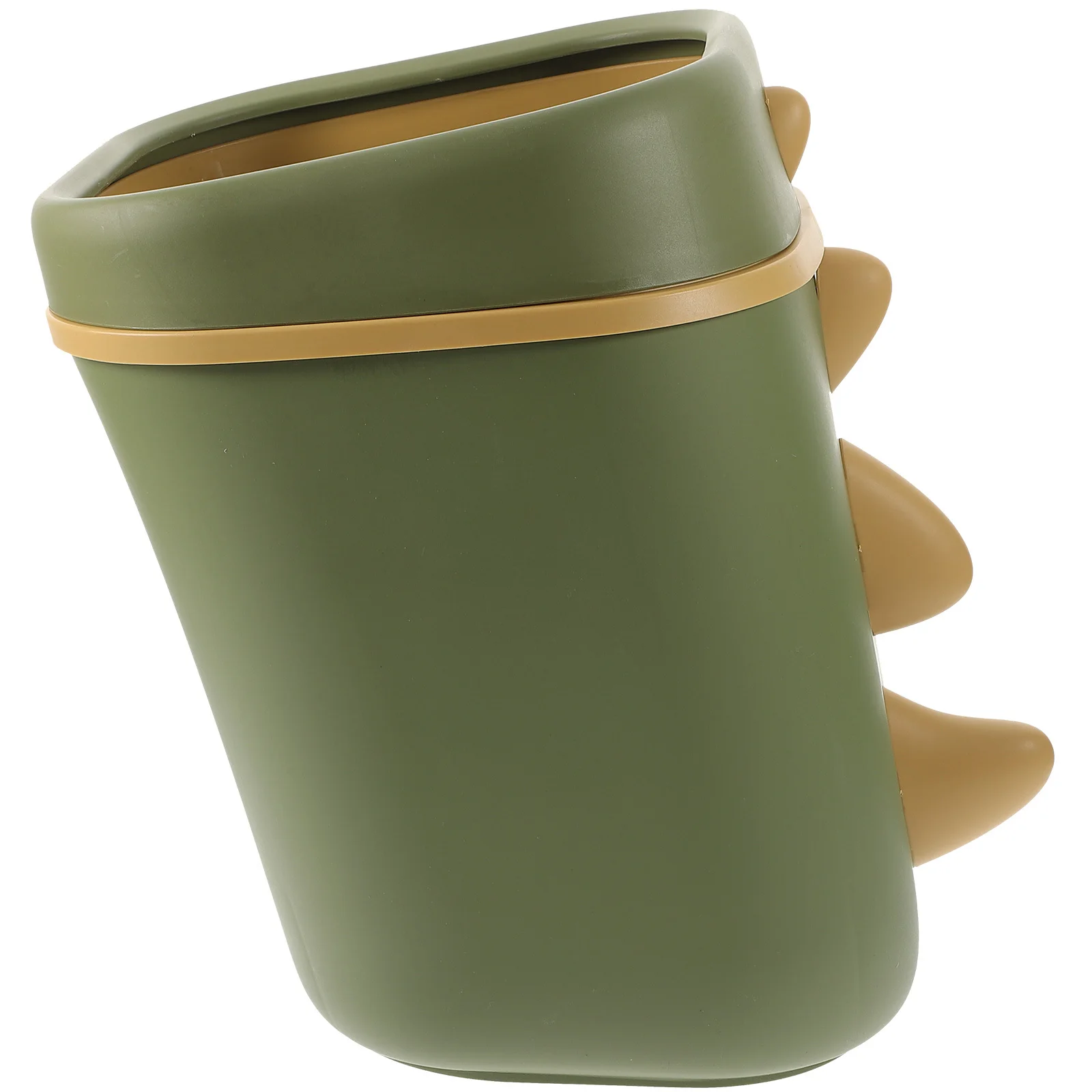 

Adorable Dinosaur Trash Can Cartoon Garbage Bin Sturdy Large Opening Easy to Use for Home Office Study