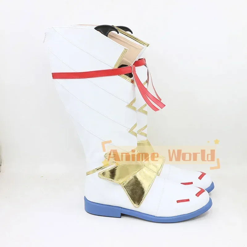 Xenoblade Chronicles 3 Mio White Boots Cosplay Shoes Custom Made Halloween Carnival Party Props