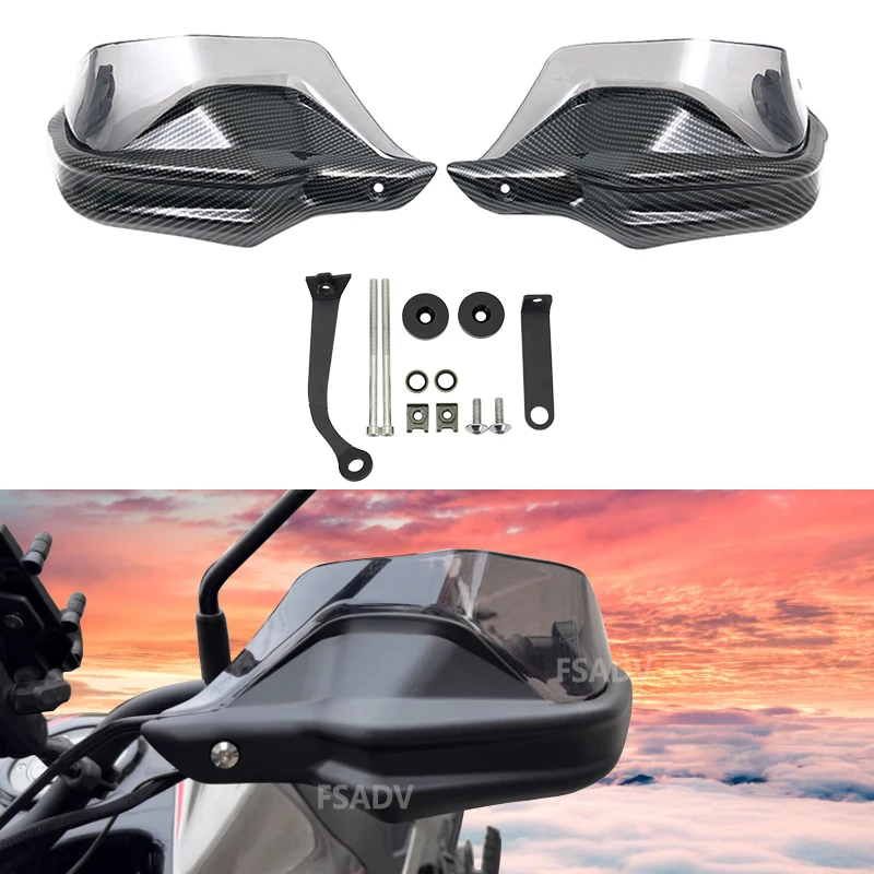 

Подходит для Xcape 650 X-Cape 650 XCape 650, черная карбоновая защита для рук мотоцикла, защита для лобового стекла