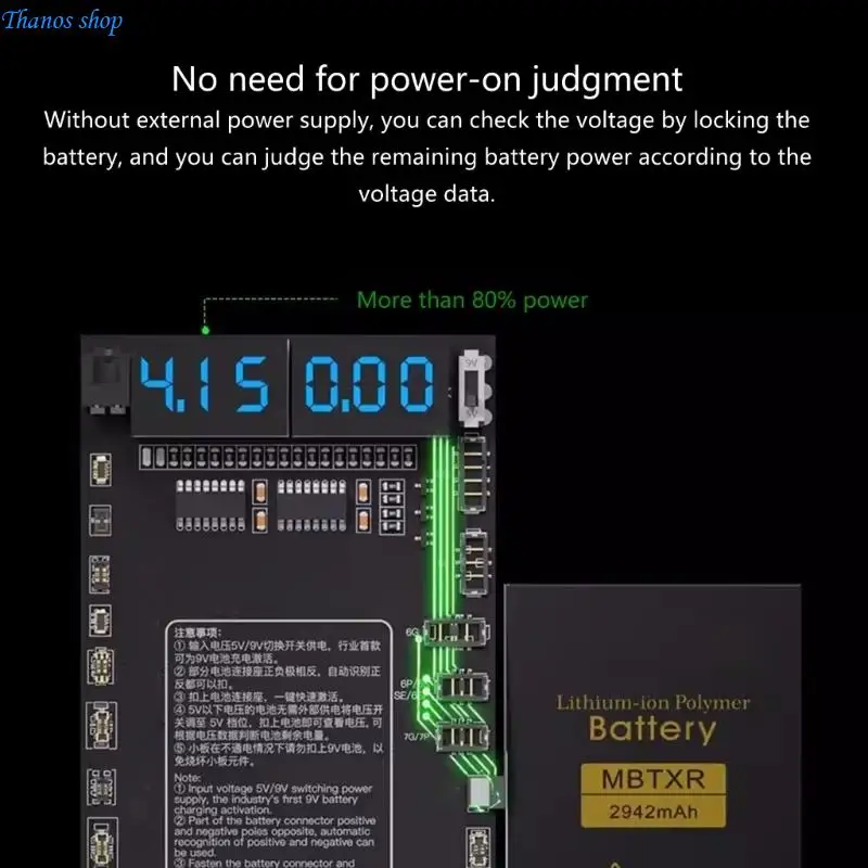 

F918 Phone Battery Fast Charging Tool Activation Board for Smartphone Repair X37A
