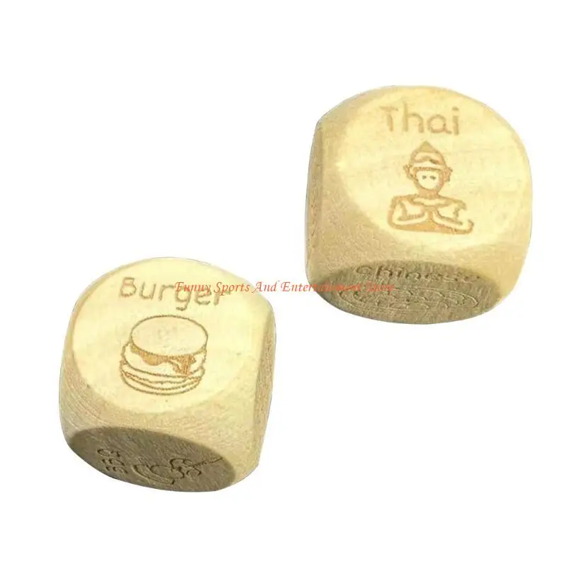 C4DE تاريخ الليل النردات لعبة الغذاء النردات هدية عيد الحب لها النردات الغذائية الإبداعية #4