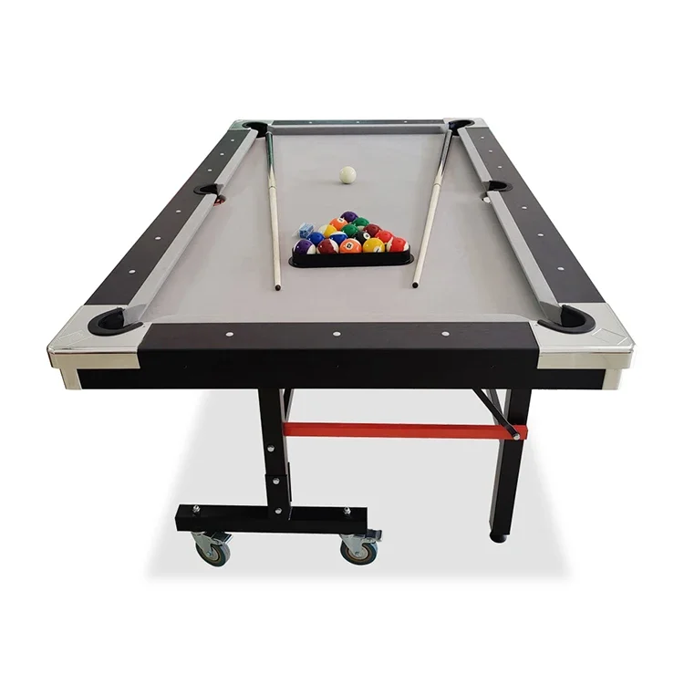 Hot Sale Portable Pool Table with Foldable Metal Frame, Folding Pool Table