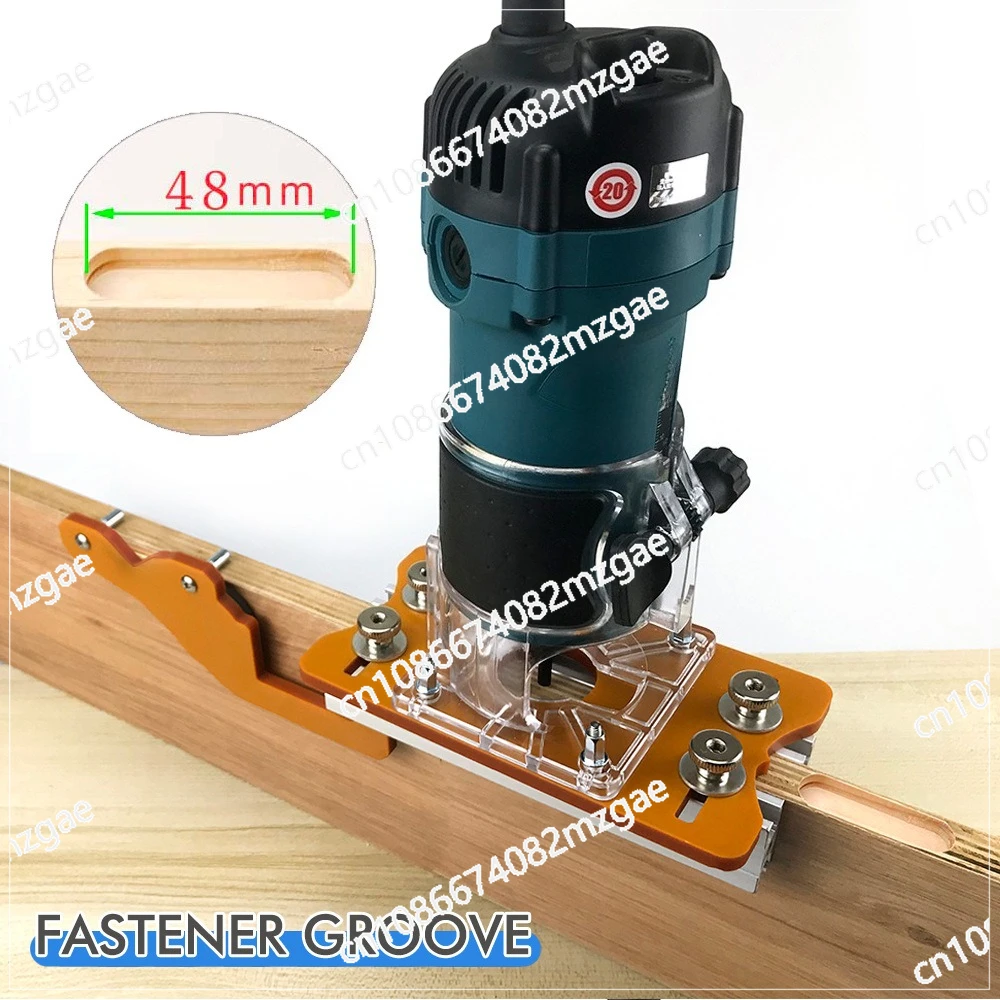 Slotted Plate Straight Through Half Through Slide Buckle Tool Shape 2-in-1 Connector Slotter Cabinet Wardrobe Furniture 2-in-1