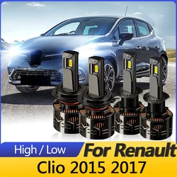 2PCS High quality White CANbus For Renault Clio 2015-2017 LED Headlights H1 High Beams H7 Low Beams Front Bulbs Lamps Plug&Play