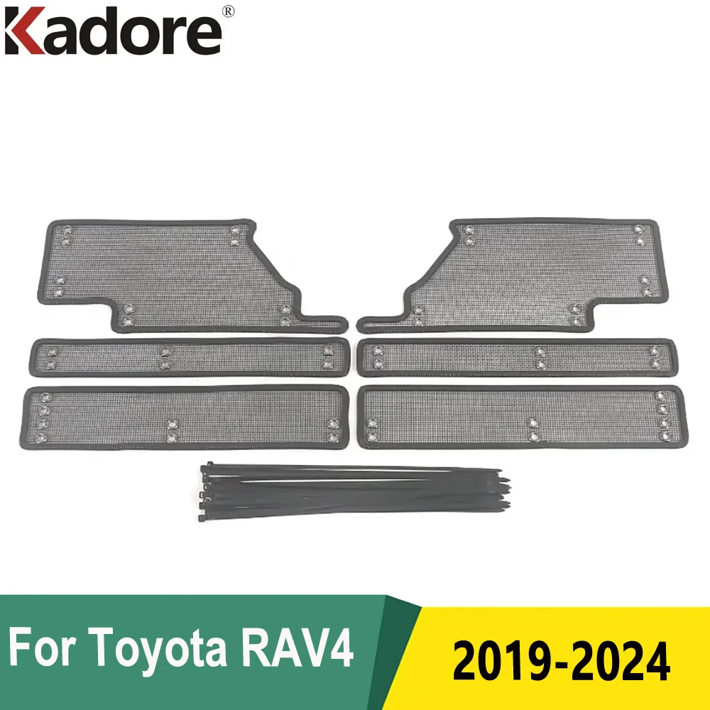 For Toyota RAV4 RAV 4 2019 2020 2021 2022 2023 2024 Insect Screening Front Grille Insert Net Accessories Car Styling