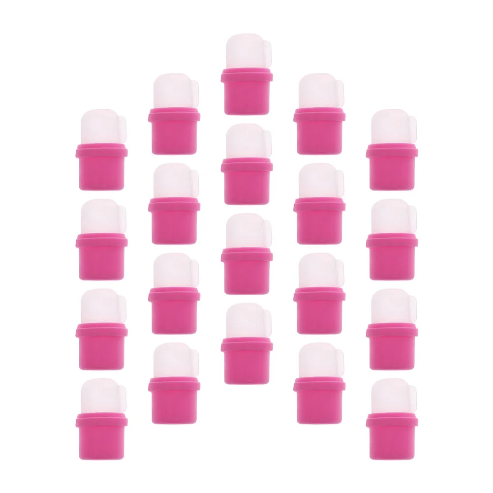

20 Pcs Manicure Remover Set Accessory Portable Nail Covers Convenient Household Soaker Professional Off Caps Supply Tools