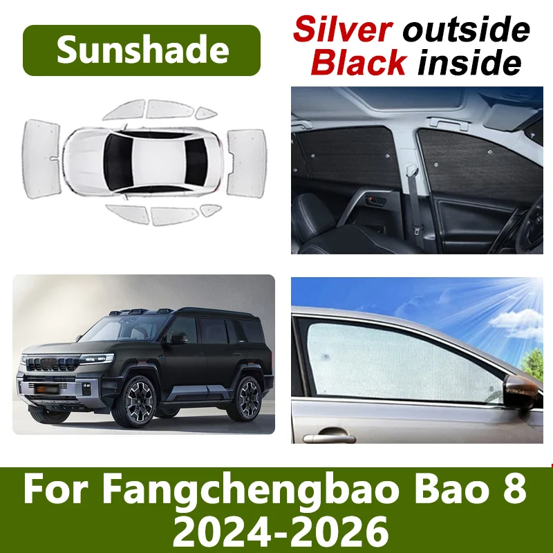 

Автомобильный солнцезащитный козырек для BYD Leopard 8 Fang Cheng Bao 8 Denza B8 2024-2026 2025 Автоматический солнцезащитный козырек Аксессуары Защитные козырьки от ультрафиолета