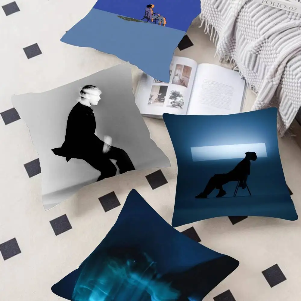 Singer T-Tom Odell Wonderful Life Double-sided Printed pillow cover Short plush Suitable living rooms sofas throw cushion cover