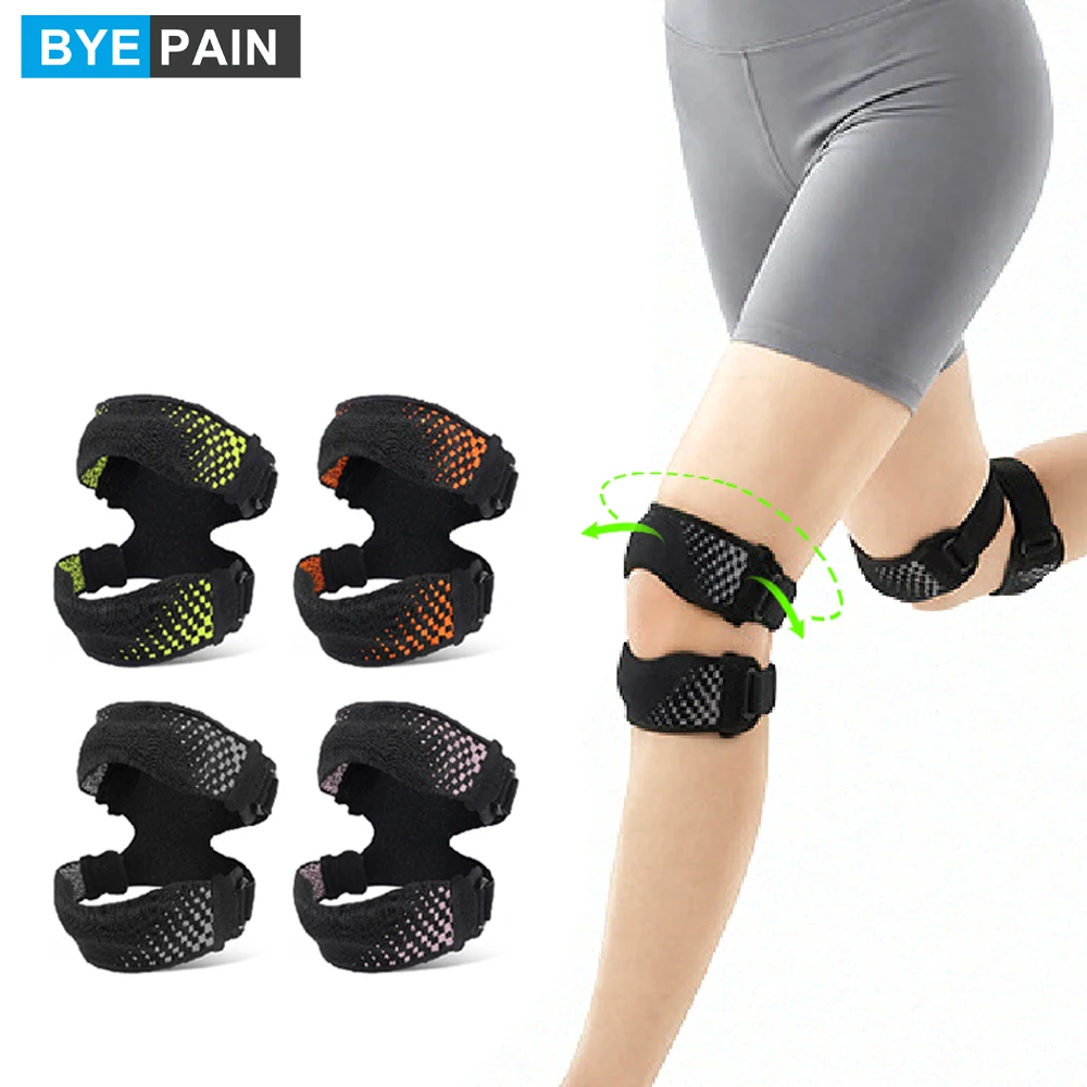 1/2Pcs Patellar Tendon Support Strap,Knee Brace for Women Men,Open-Patella | Gel Pad with Side Stabilizers for Running Workouts