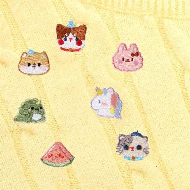 12 stuks dierenpatches zelfklevende patches sticker nosewing voor kleding hoed en accessoires decoratie voor kledingreparatie