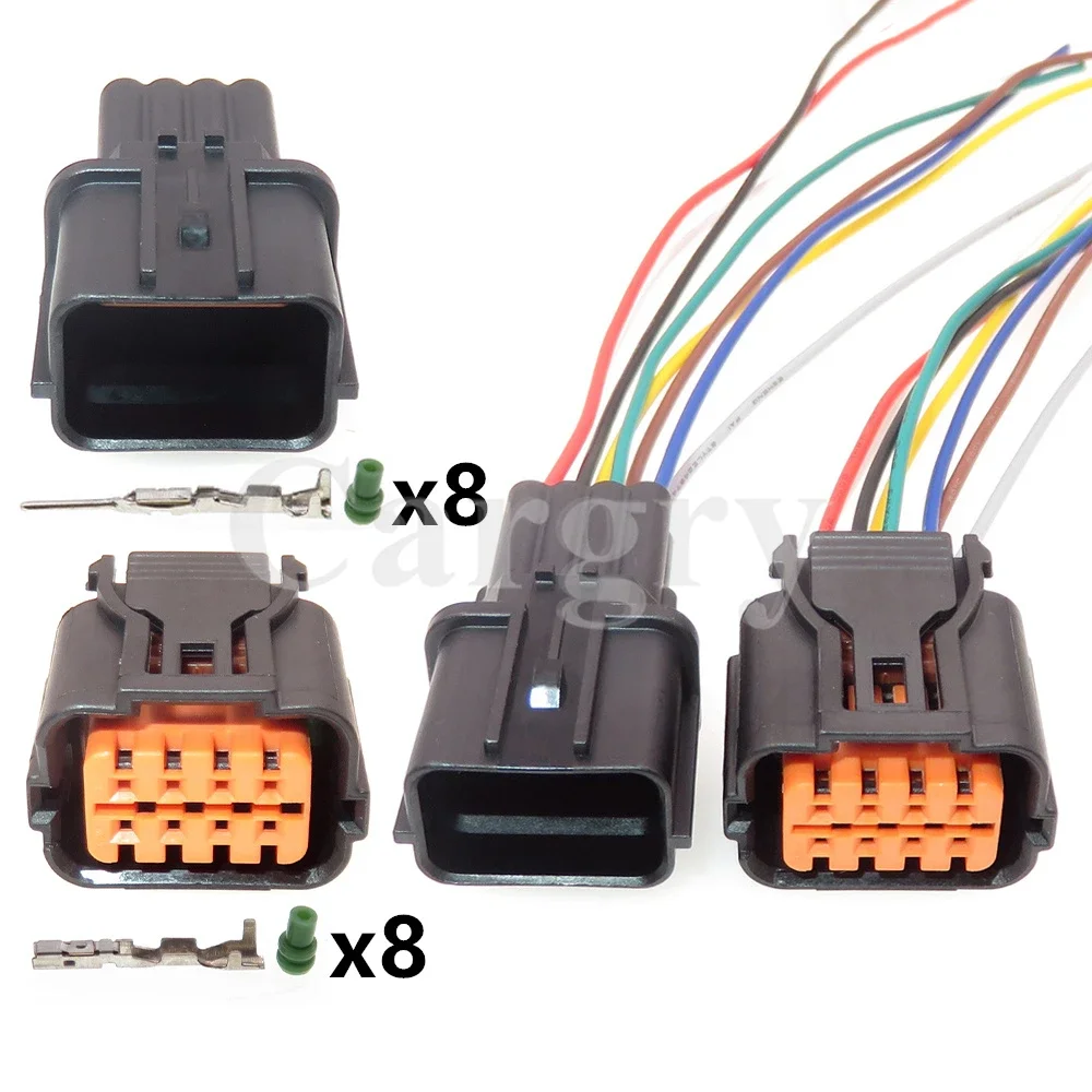 1 Set 8P HP285-08021 Auto Accessories Automobile Waterproof Connector AC Assembly For Hyundai Kia HP281-08020 HP291-08100