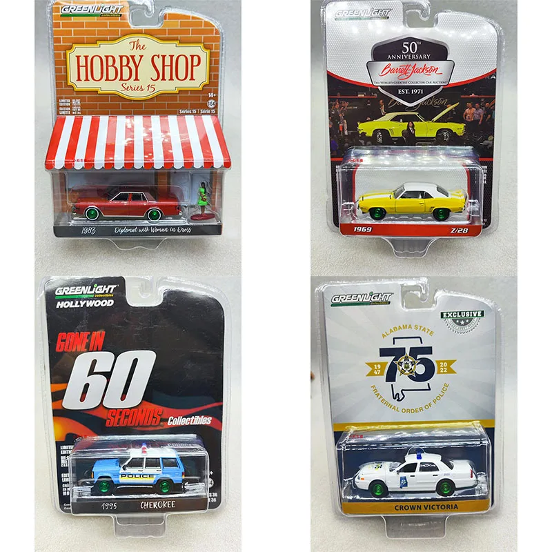 

Greenlight 1:64 Diplomats Cherokee Interception of Police Vehicles Rose Series Alloy Die Casting Model Collect Ornaments