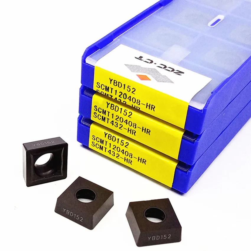 

SCMT120408-HR YBD152/SCMT120412-HR YBD152/SCMT120408-HR YBD102/SCMT120412-HR YBD102 ZCC.CT CNC carbide inserts 10pcs/box