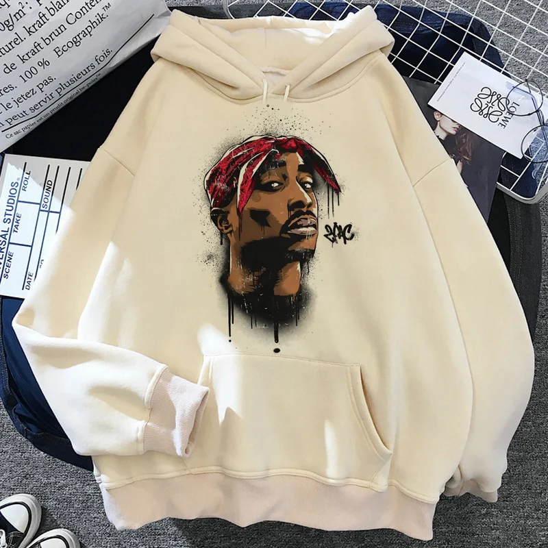 tupac hoodies men streetwear anime grunge vintage men hoody harajuku