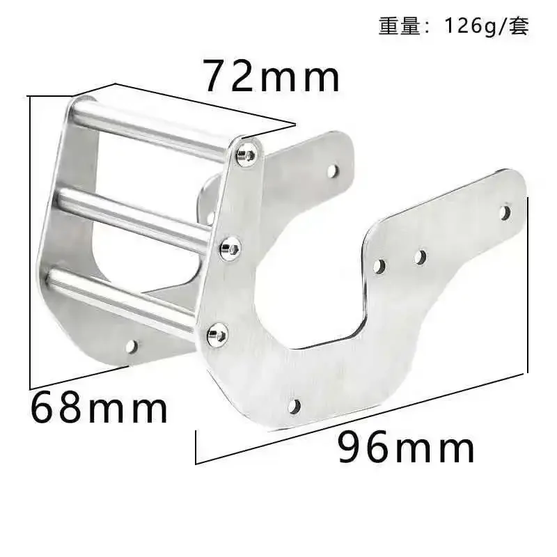 GGRC Losi LMT Stainless Steel  Front Bumper For 1/10 RC Car Buggy LOSI  LMT  4WD Solid Axle Monster Truck