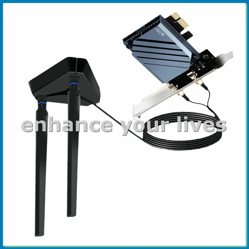 

WI-FI 7 QCNCM865 PCIE Wifi Adapter Bluetooth 5.3 WiFi 7 Up to 5.8Gbps Tri-Band with Qualcomm Wireless Card for Win11-A23U