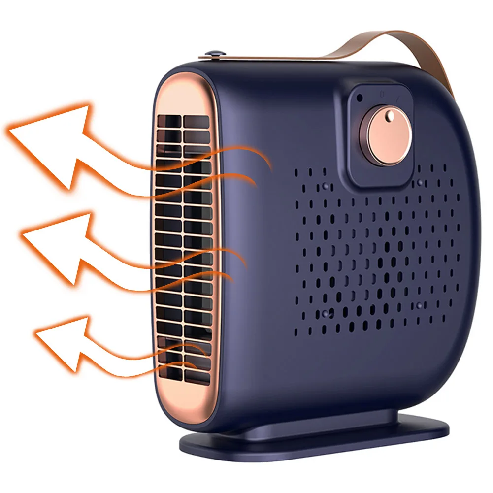 Portable Space Heater PTC Heating Mini Heater Fan Anti Scald Desktop Heating Fan Electric Personal Warmer for Home Office