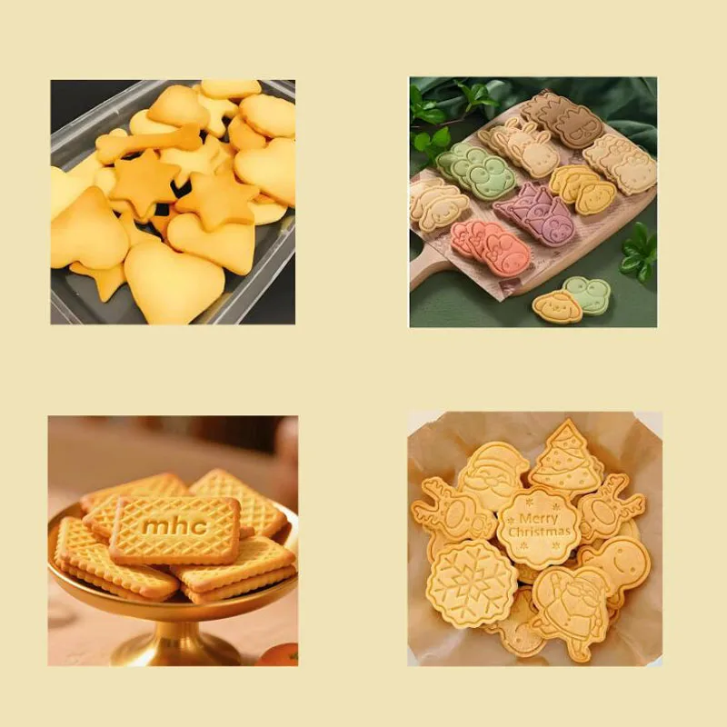 Food Processor Cookie Cutter Machine Stainless Steel Cartoon Cookie Maker Machine Hand Operation Cookie Forming Machine