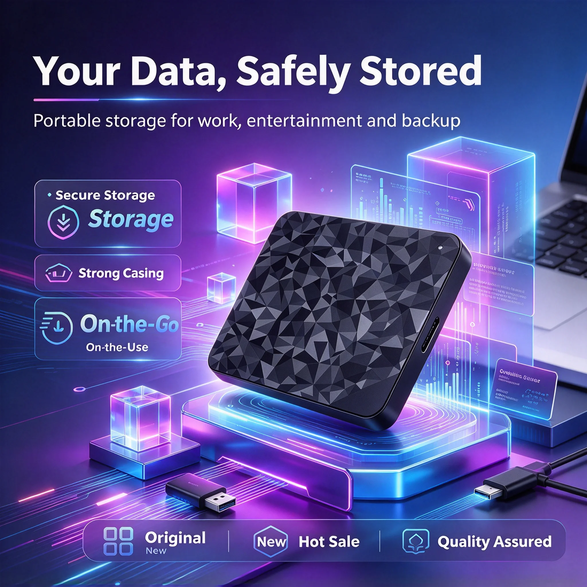 Expansion Portable External HDD, 2TB/4TB, USB3.0, Ultra High Speed, Stable Performance, High Performance, Gaming Laptop PC.
