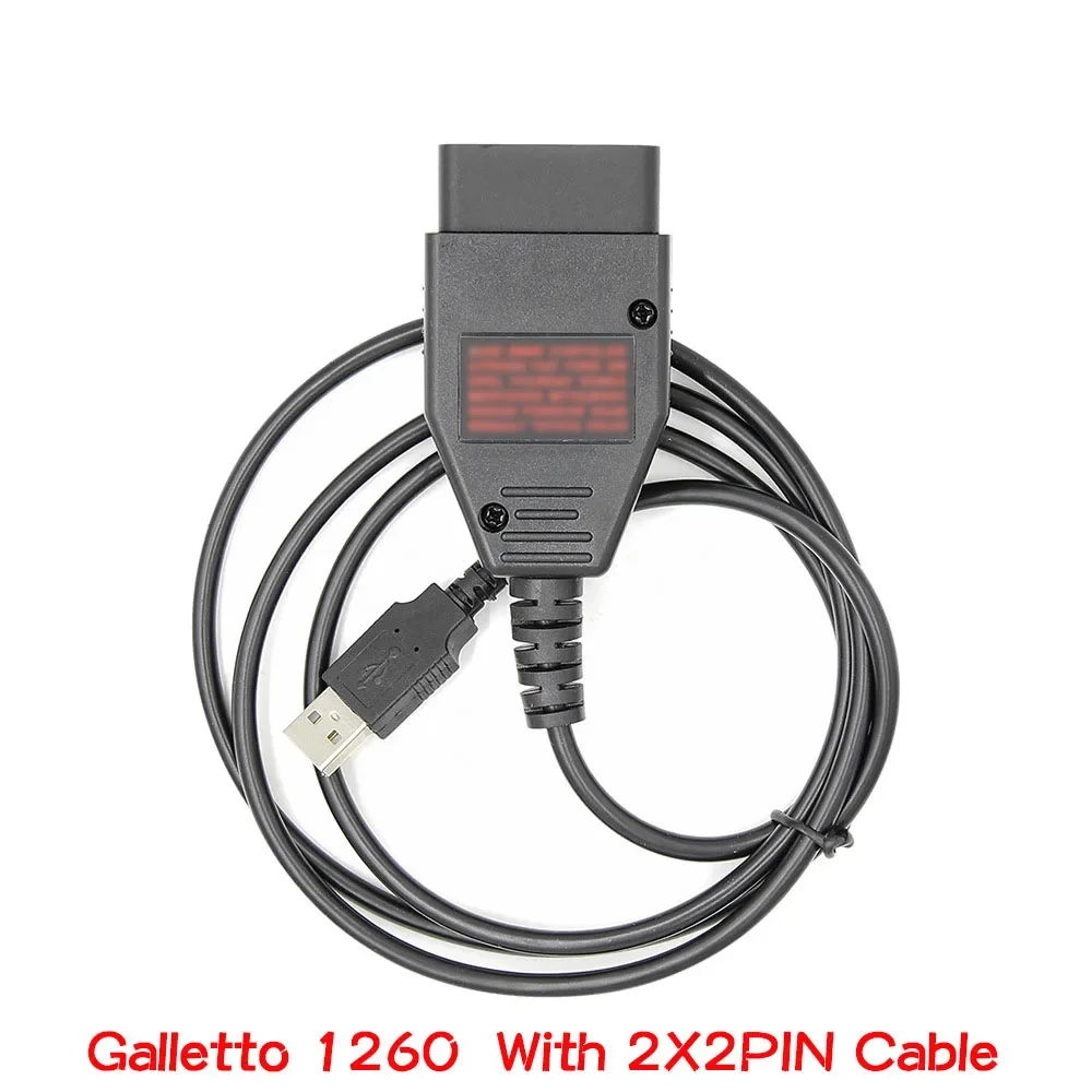 Galletto 1260 ECU Chip Tuning Tool OBD2 Car Diagnotic Tools FTDI Chip ECU Flasher Programmer Read&Write Auto OBD 2 Scanner Cable