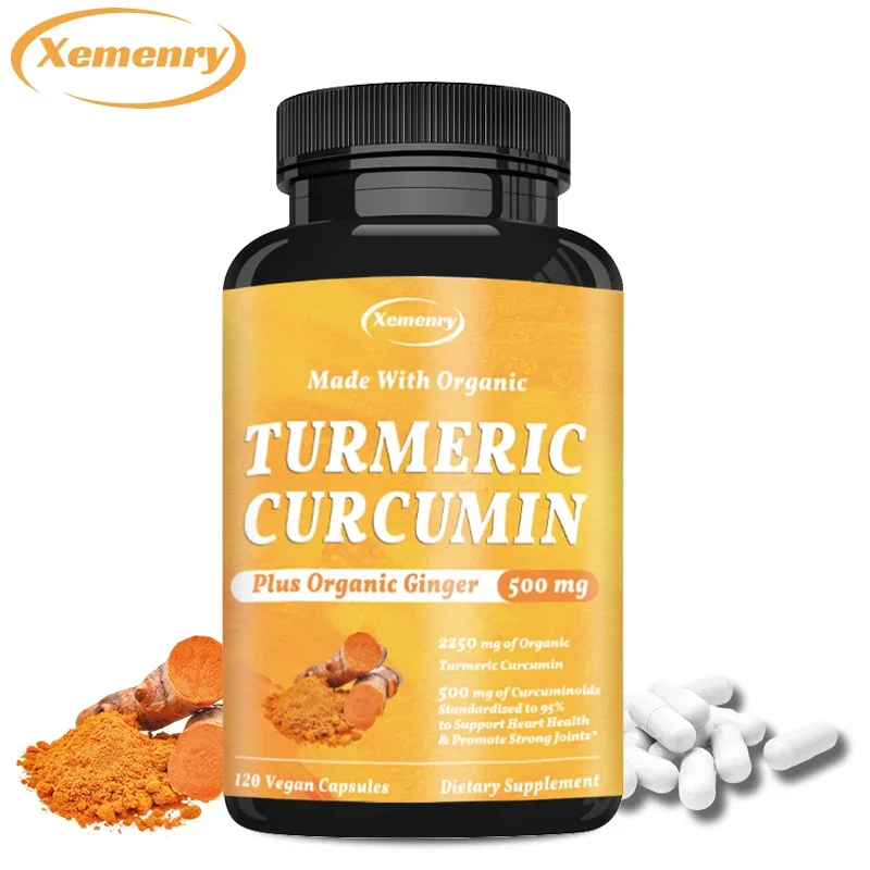 Curcumin Capsules - Contains Black Pepper Extract, Joint Supplement