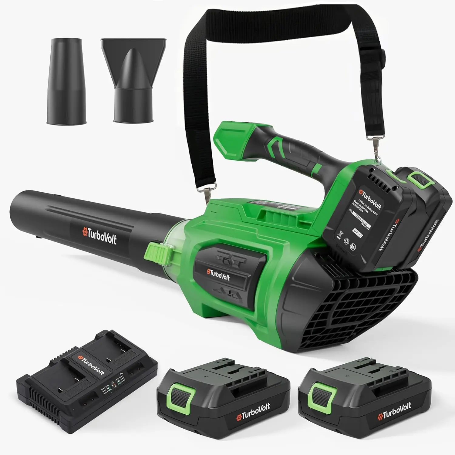 

40V Cordless Leaf Blower, 620CFM Brushless with 2 Batteries & Charger, Variable Speed for Lawn Care