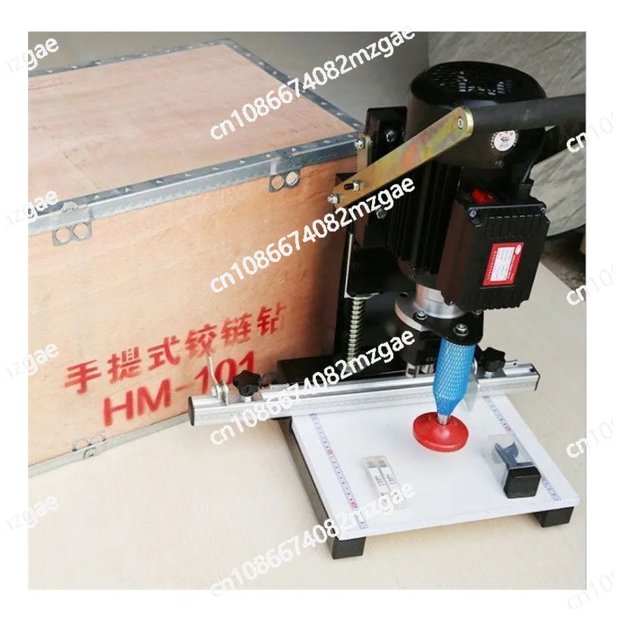 1100W Woodworking Hinge Drill Portable Cutting Machine Three-in-one CNC Multi-function Semi-automatic Drilling Machine Lathe