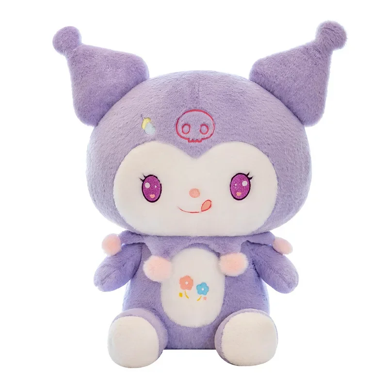 ใหม่สีม่วงปีศาจ Kuromi ตุ๊กตาของเล่นตุ๊กตายัดไส้ใหญ่หมอนน่ารัก Sanrio ของขวัญวันเกิดเด็กสาวของขวัญปีใหม่ของขวัญคริสต์มาส