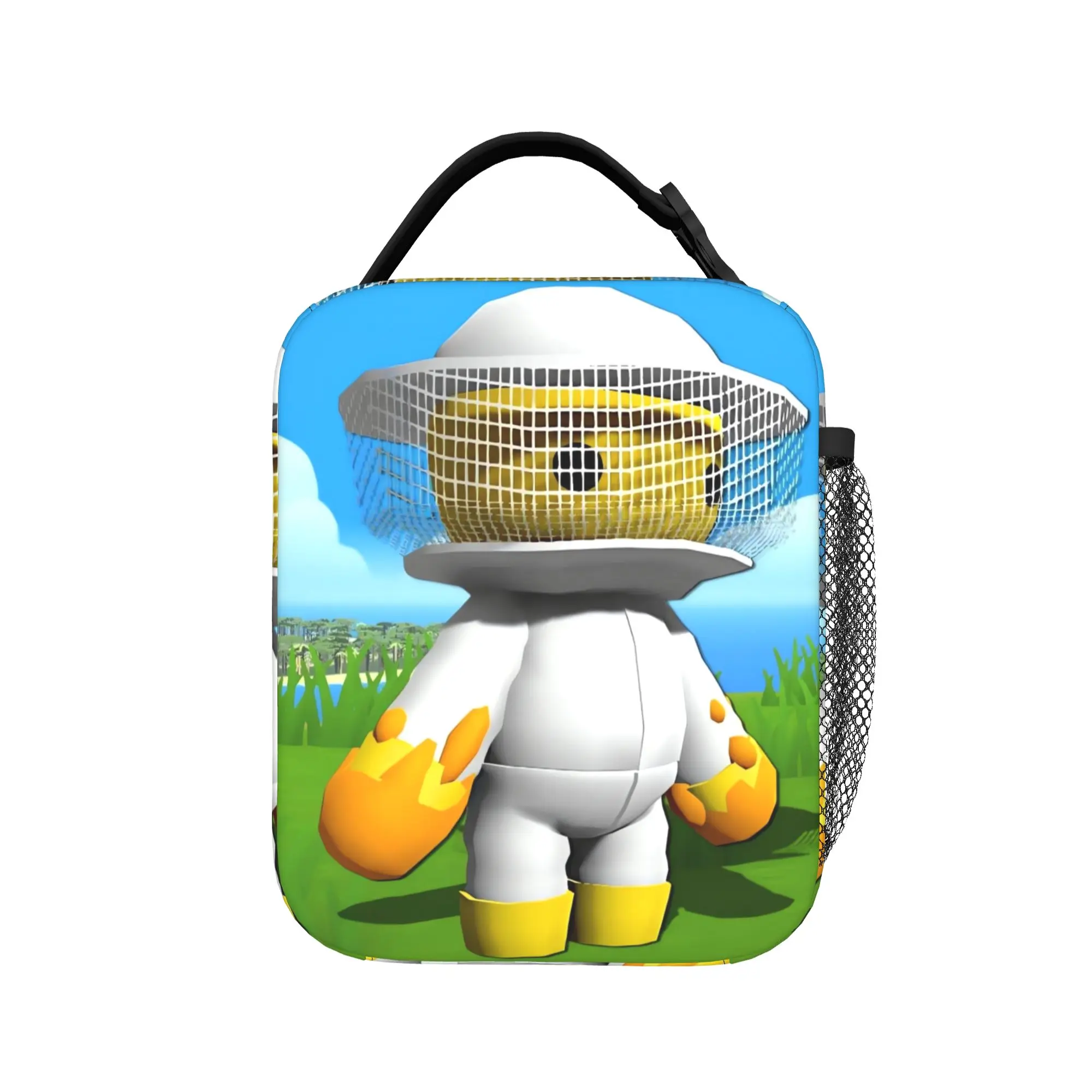 Wobblys Life Gaming Funny Lunch Bag  Kawaii Lunch Box For Unisex School Portable Insulated Cooler Bag Waterproof Tote Handbags