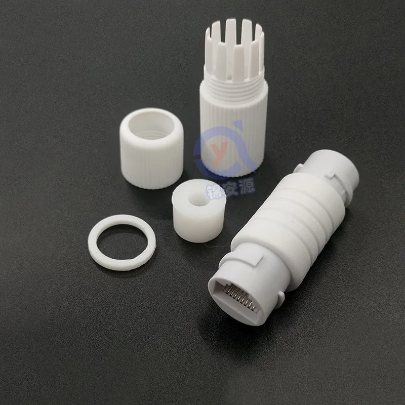 Buiten Waterdichte Netwerkkabel Rj45 Rechte Kop Gigabit Netwerk Connector Crystal Head Extension Adapter Rj45 Stofdicht