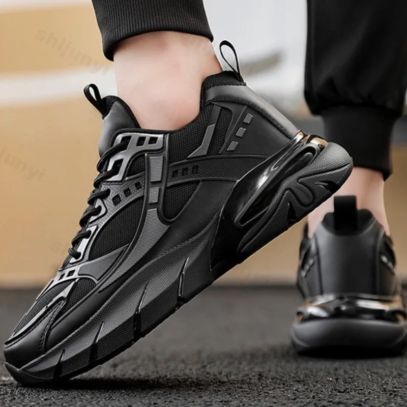 

2025 Spring New Men's Thick Soled Mesh Breathable Casual Shoes Comfortable Fashion Versatile Sport Shoes Low Top Chunky sneakers