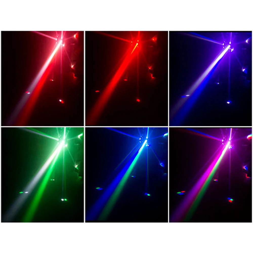 Imagem -06 - Braços Duplos Spider Beam com Dmx Control Led Colorido dj Moving Head Disco Laser Lights Natal Bar Party Hot