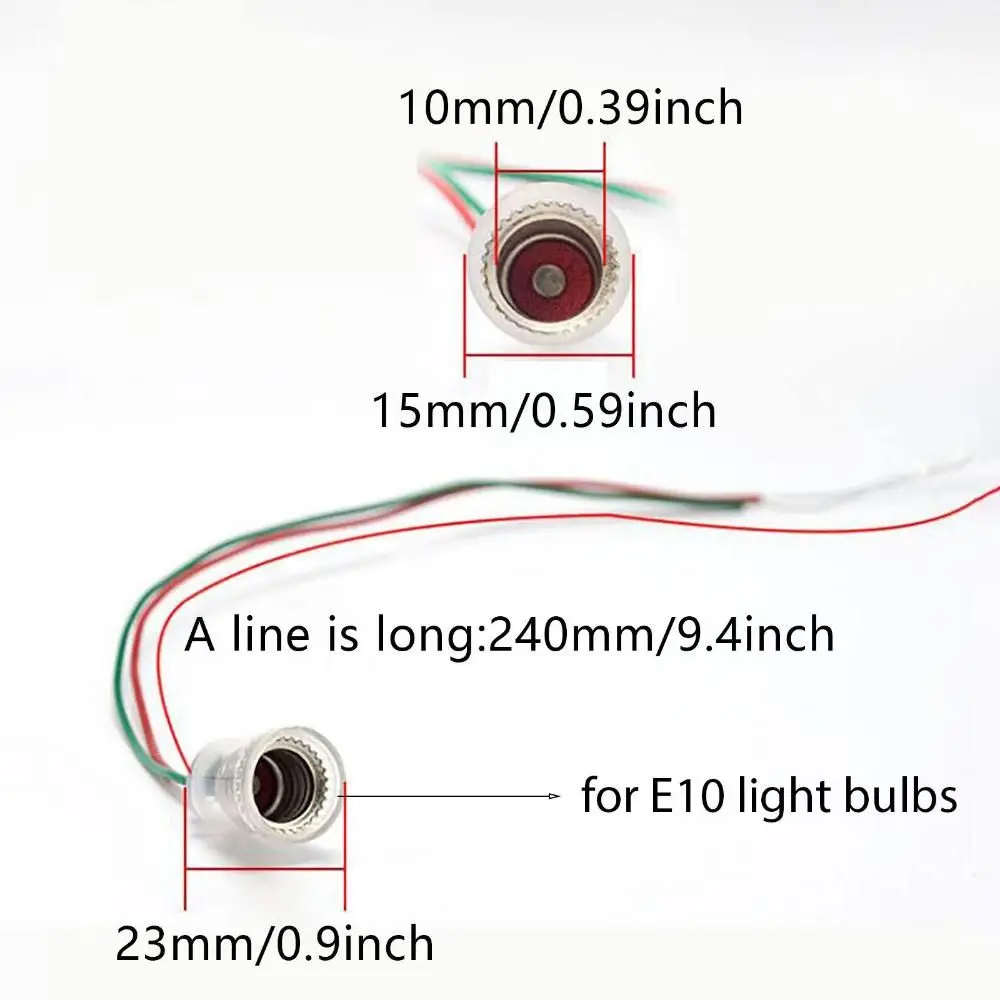 

1,5/2,5/3,8/6 В с проводом 20 см, обучающий инструмент E10, держатель лампы, осветительные аксессуары, адаптер света E10, цоколь лампы