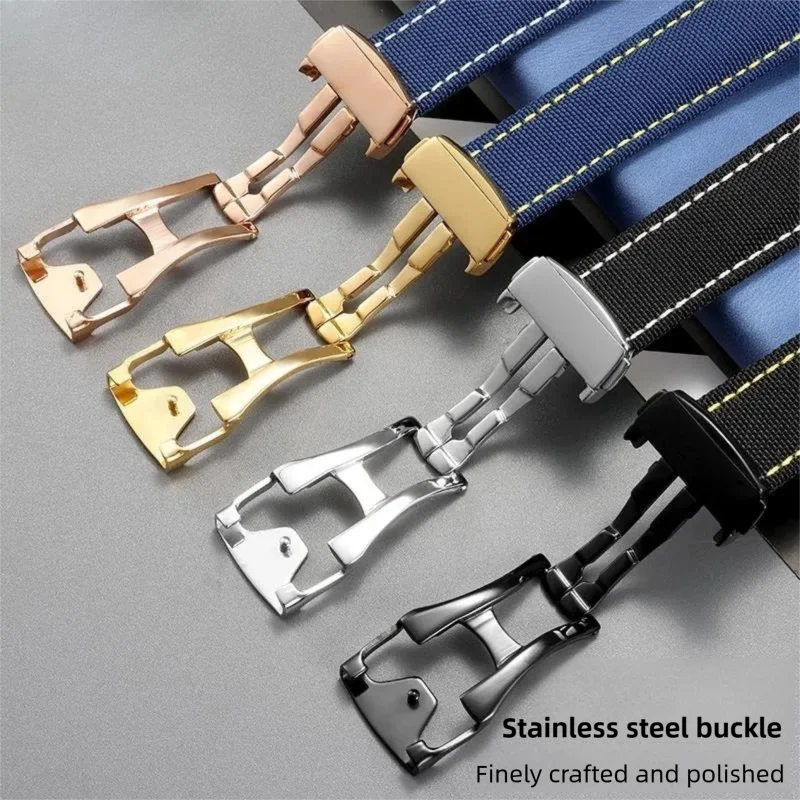 Canvas cowhide nylon Watch strap NATO for original OMEGA SEAMASTER SPEEDMASTER '57 310 311 Speedy Tuesday snoopy Aqua Terra 150m