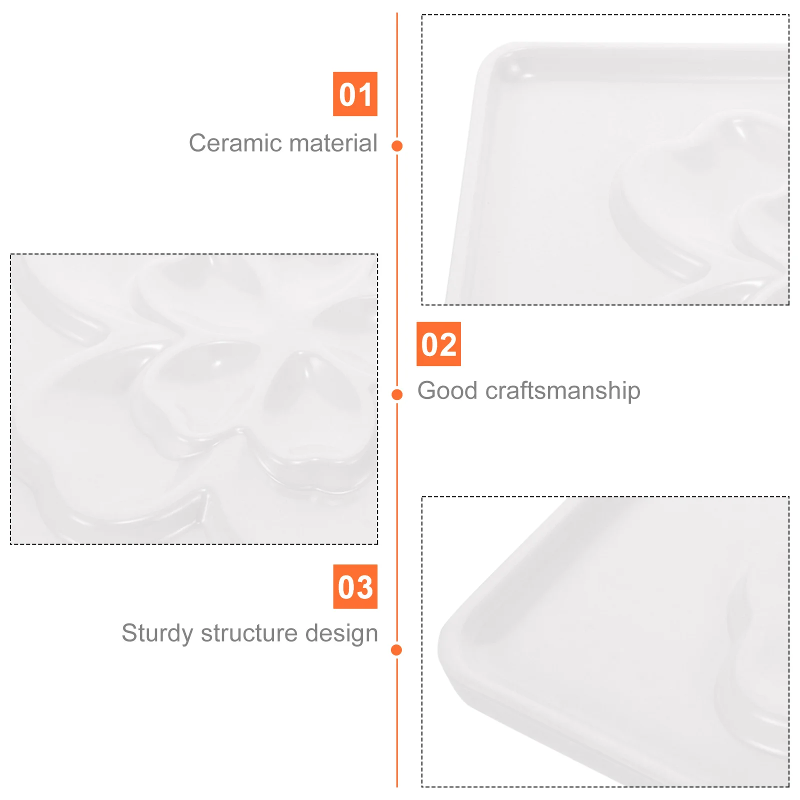 

Palette Tray Watercolor Paint Trays for Painting Mixing Holder Oil Platte Thicken