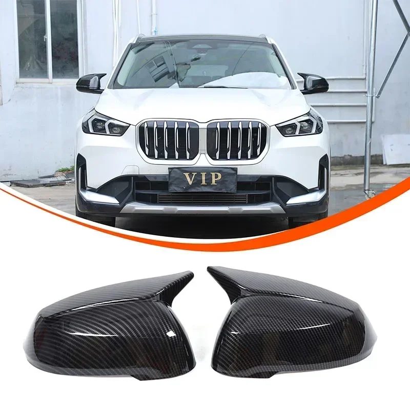 For BMW X1 IX1 U11 2023-2024 ABS Carbon Fiber Car Styling Car Exterior Mirror Cover Sticker Car Accessories 2Pcs LHD