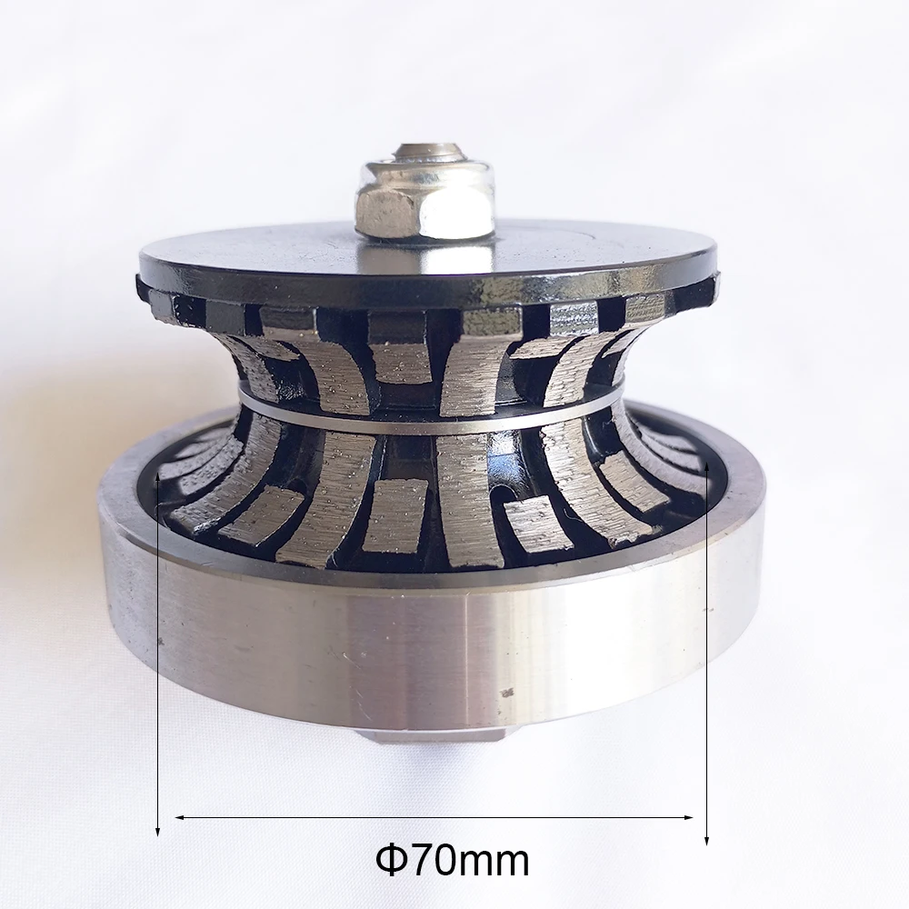 Diamond Profile Grinding Wheel Sintering Welding Segmented Metal Bond B10B20F20V20 M14 For Granite Marble Edge Hand Router Bit