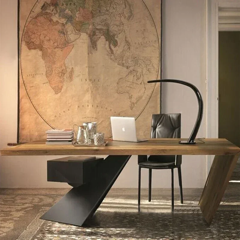 Motion Desk Office Auxiliary Tables Room Desks Table Computer Bureaux Furniture Home Modern Economic Offices White Work 0726LSY